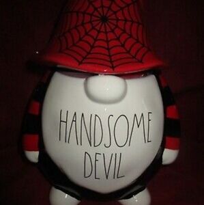 NIB Rae Dunn Pottery: Handsome Devil Gnome Canister